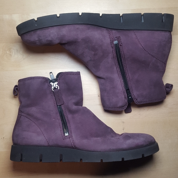 ecco purple boots
